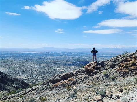 The peak of Frenchman Mountain in Las Vegas NV. The most glorious view ...