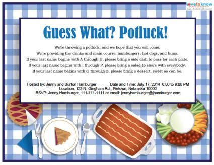 Office Potluck Invitation | Click to download and customize this ...