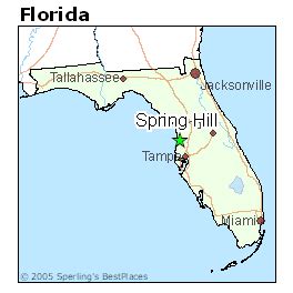 Spring Hills Florida Map - Ginny Justinn