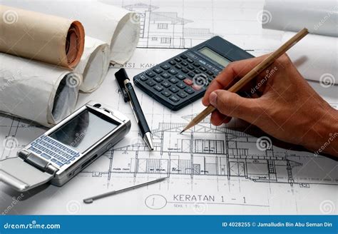 Engineering tools stock image. Image of draw, achitect - 4028255