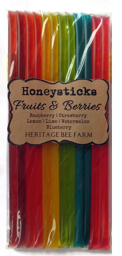 Fruit & Berries Flavor ~ Honey Sticks Package