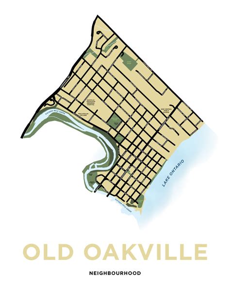 Old Oakville Neighbourhood Map Print – Jelly Brothers