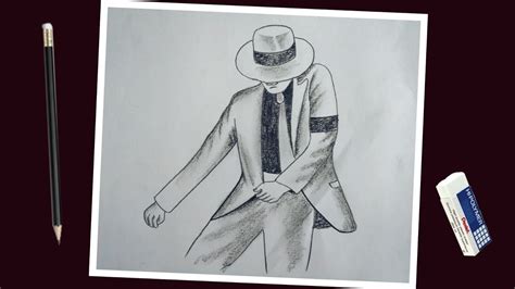 How To Draw Michael Jackson Doing The Moonwalk Step By Step