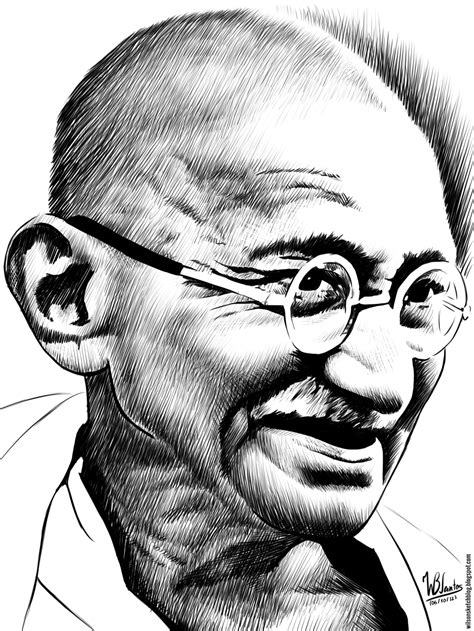 Gandhi Pencil Drawing at GetDrawings | Free download