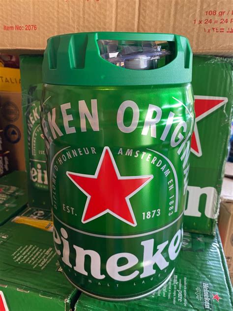 Heineken 5L Draught Keg Beer Liquor, Food & Drinks, Beverages on Carousell