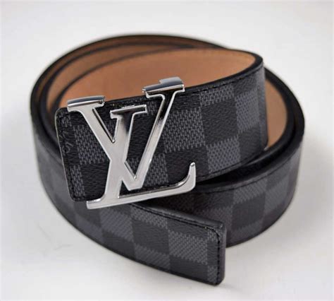 Black Checkered Louis Vuitton Belt | semashow.com