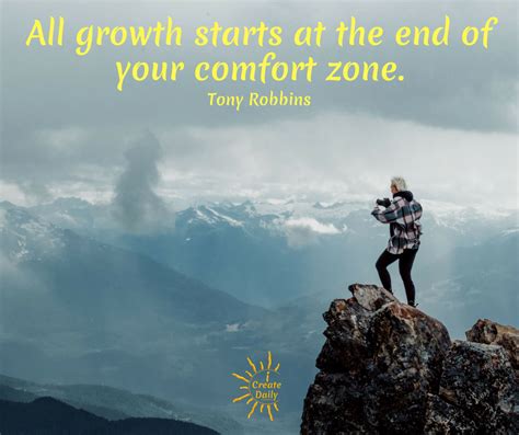 All Growth Starts at the End of Your Comfort Zone | TheQuoteGeeks | Goals