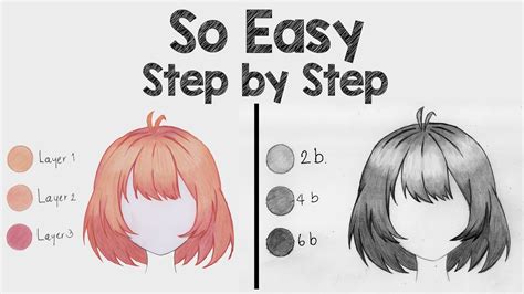 How To Shade Hair Anime Step By Step Learn how to color anime skin ...