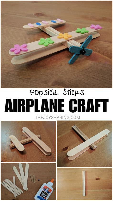 Airplane Craft | Airplane crafts, Popsicle stick crafts for kids, Plane ...