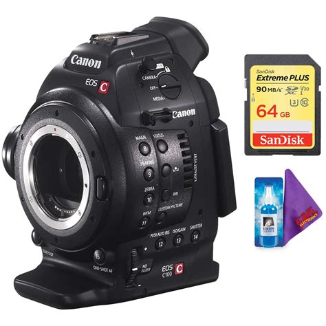 Canon EOS C100 Cinema EOS Camera +Dual Pixel CMOS AF (Body Only) + Pro ...