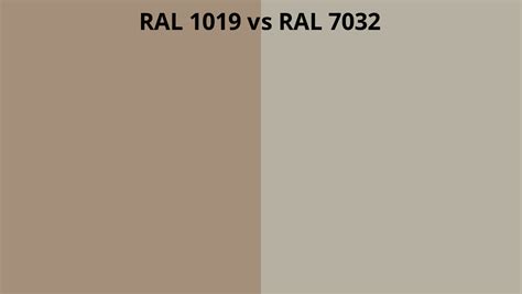 RAL 1019 vs 7032 | RAL colour chart UK