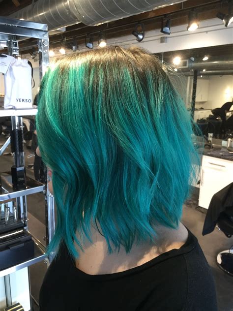 Electric turquoise hair. Blue hair | Turquoise hair, Hair styles, Blue hair