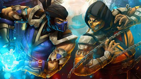 Mortal Kombat Scorpion Vs Sub Zero Drawings