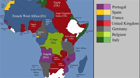 Map Of Africa During Colonization – Topographic Map of Usa with States