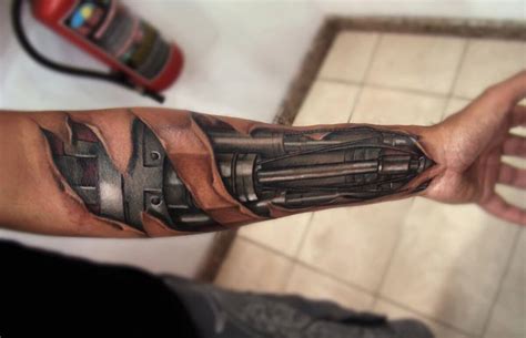 Top 80 Best BioMechanical Tattoos for Men | Improb