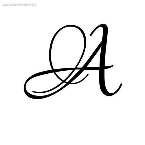 Calligraphy Letter A - ClipArt Best