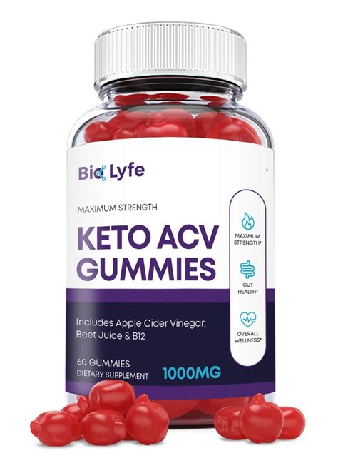 BioLyfe Keto Gummies - ACV (Apple Cider Vinegar) Gummy - 1000mg ...