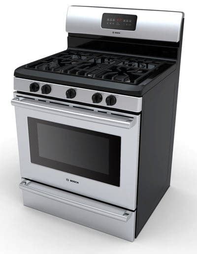 Bosch HGS5053UC 30 Inch Freestanding Gas Range with 5 Sealed Burners, 5 ...