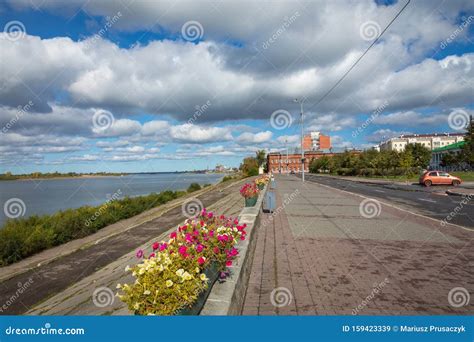 TOMSK, RUSSIA - SEPTEMBER 13, 2019: Traditional Architecture in Tomsk ...