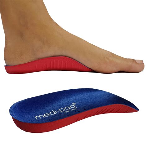 Orthotic Insoles Plantar Fasciitis 3/4 Arch Support Aids Flat Feet Shoe ...