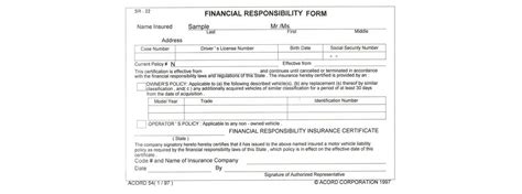 Colorado Sr22 Printable Form - Printable Forms Free Online