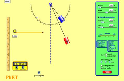 Pendulum Lab - Pendulum | Periodic Motion - PhET Interactive Simulations