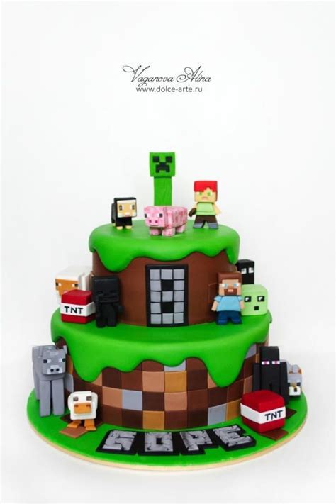 Pin by Christa BK on Birthday Party Ideas | Minecraft birthday cake ...