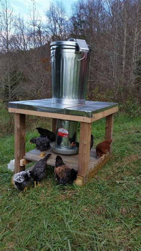 [ IMG] | Chicken feeders, Chicken feeder diy, Chicken diy