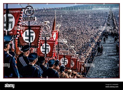 Nuremberg Nurnberg Swastika Rally Flags Nazi Party High Resolution ...