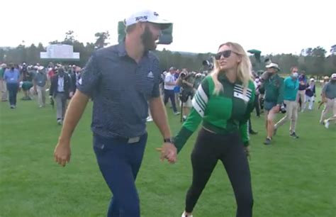 Dustin Johnson's girlfriend Paulina Gretzky wore her own green jacket