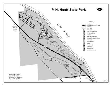 PH Hoeft State Park Michigan Site Map - PH Hoeft State Park MI • mappery