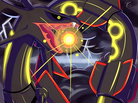 Shiny Rayquaza by BadTyke on DeviantArt