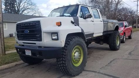 This 1991 Ford F-700 Pickup Conversion Makes Other Trucks Look Tiny ...