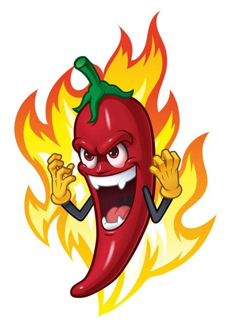 Premium Vector | Cartoon chili in fire | Dibujos animados, Dibujos ...