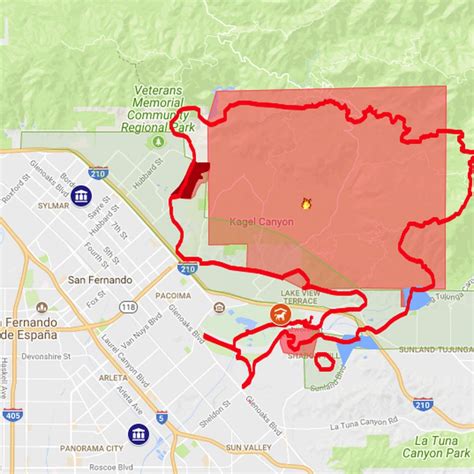 Creek Fire Map, Including Evacuation Zones - Curbed La - Van Nuys ...