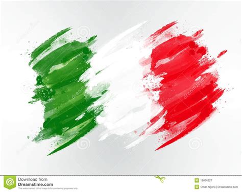 Italy Flag Drawing Stock Image