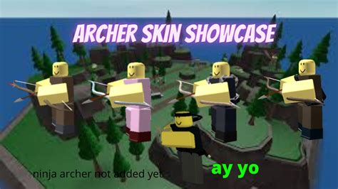 *New* Updated Archer Skin Showcase | Tower defense simulator | Roblox ...