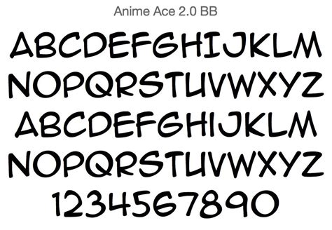 Anime Font