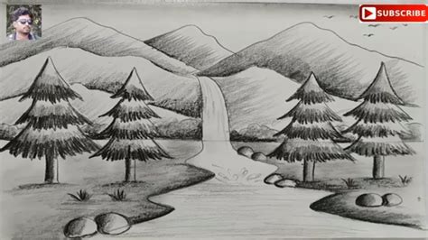 Easy Pencil Drawing Of Landscapes