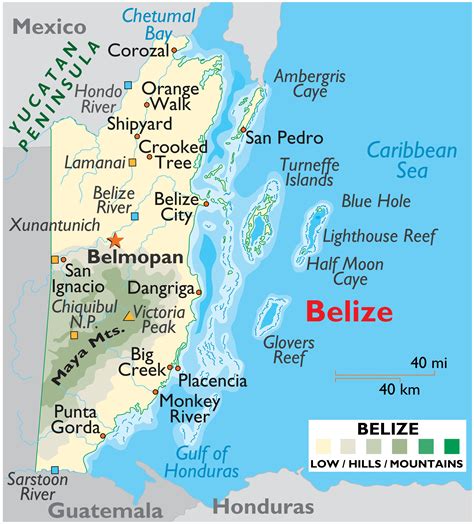 Belize Map / Geography of Belize / Map of Belize - Worldatlas.com