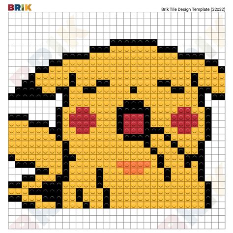 Anime Pixel Art On Grid