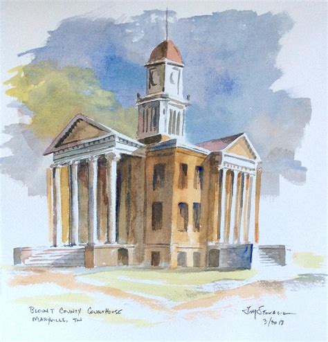 Blount County Courthouse Painting by Jim Stovall - Fine Art America