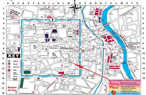 Chiang Mai Maps - Old City Sightseeing & Night Bazaar Street Market