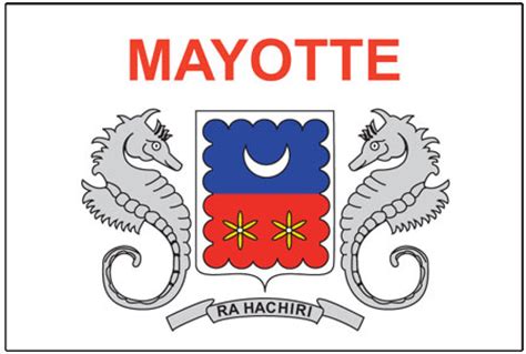 National flag of Mayotte. History of the Mayotte flag. National Anthem ...