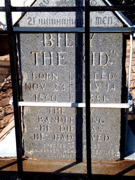 William Bonney AKA Billy The Kid (1859-1881) US Outlaw...Grave Location ...