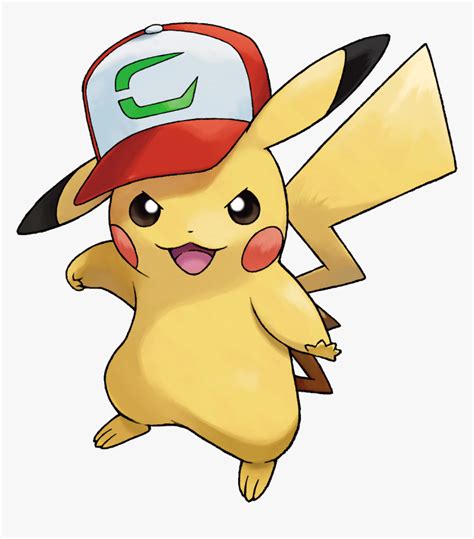 File - 025pikachu-partner - Ash Hat Pikachu, HD Png Download - kindpng