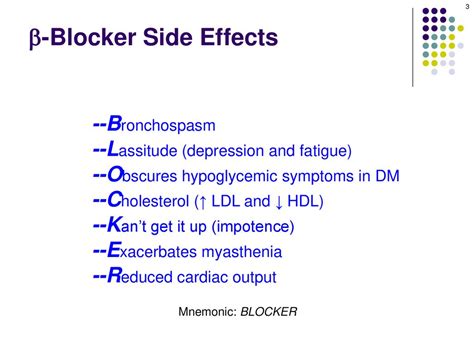 b-Blocker Side Effects - ppt download