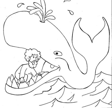 Jonah And The Whale Coloring Page