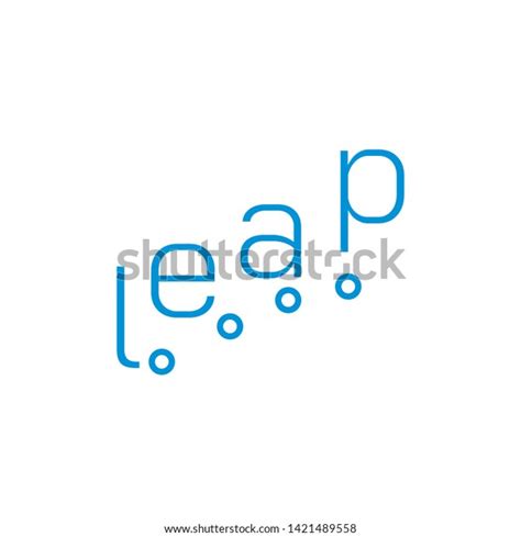 Leap Vector Logo Leap Icon Stock Vector (Royalty Free) 1421489558