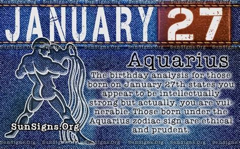 January 27 Horoscope Birthday Personality | SunSigns.Org